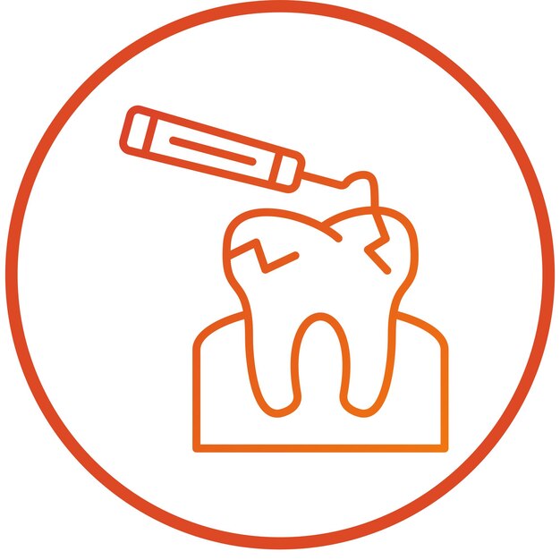 Tooth Scaling Icon Style