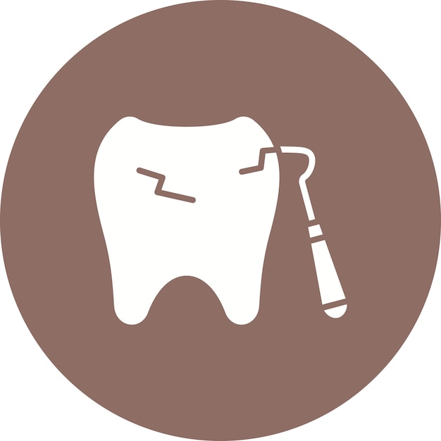 歯のスケーリングアイコンのベクトル画像は歯科医療に使用できます