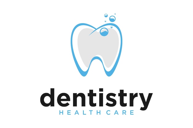 Tooth Teeth Dentist Dental dentistry with Stars logo design