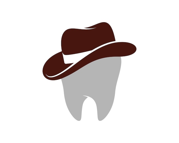 Tooth with hat on top