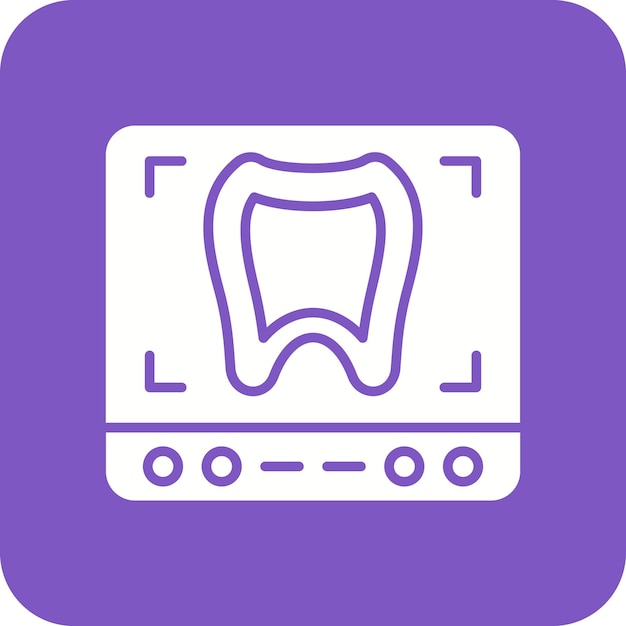 Tooth Xray icon vector image Can be used for Dental Care