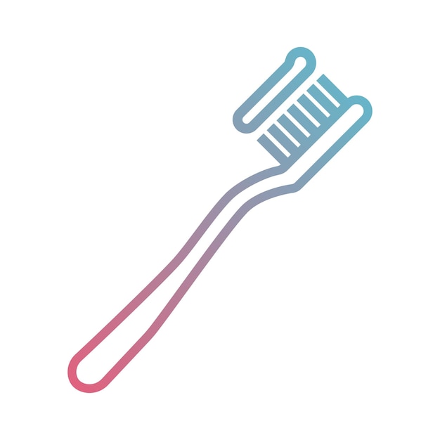 Vector toothbrush icon design vector template