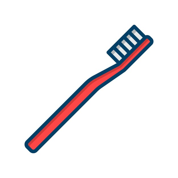 Vettore modello vettoriale di progettazione dell'icona della spazzola da denti