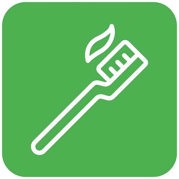 Vector toothbrush vector icon design illustration