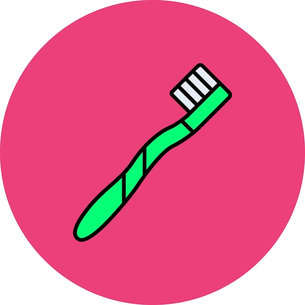 a toothbrush with a green toothbrush on the bottom