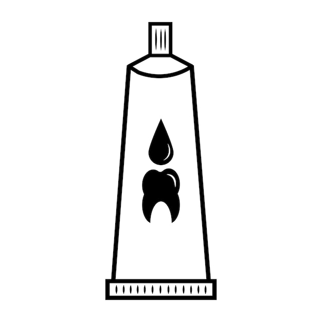 шаблон логотипа векторного дизайна значка зубной пасты