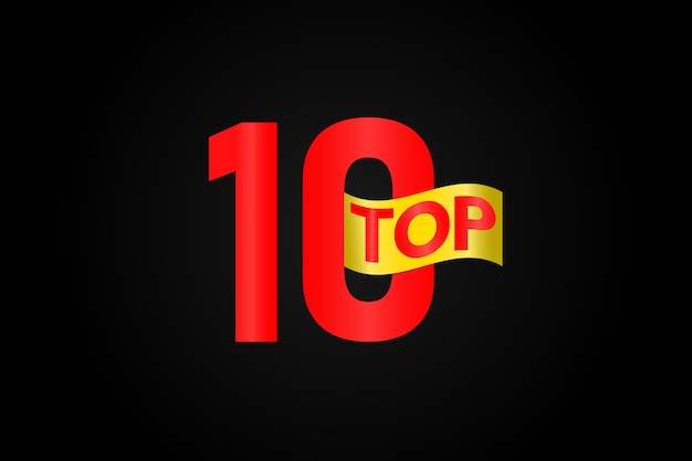 Vettore top 10 design degli elementi vettoriali.