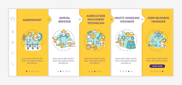 Modello di onboarding delle migliori carriere agricole