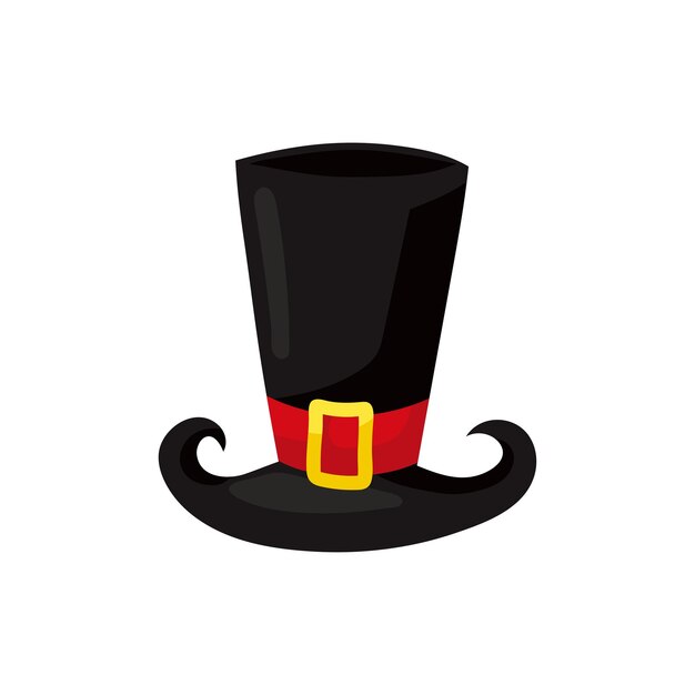 Top hat vector isolated illustration