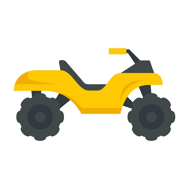 Vector top quad bike icon flat illustration of top quad bike vector icon for web design