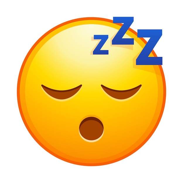 Emoticon di alta qualità emoji addormentato emoticon russante zzz faccia gialla con gli occhi chiusi emoji faccia gialla elemento popolare