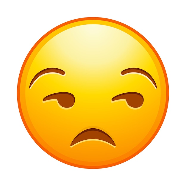 Top quality emoticon unamused emoji meh emoticon dissatisfied yellow face with sideeye yellow face emoji popular element