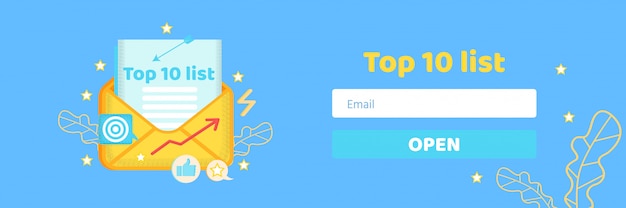 Top Ten List for Directed Email Marketing