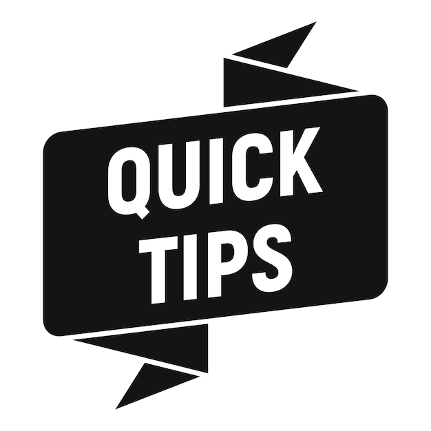 Vector top tip icon simple vector quick trick info help