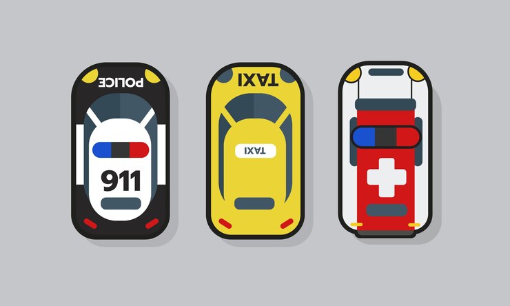 Vector top view 2d game asset