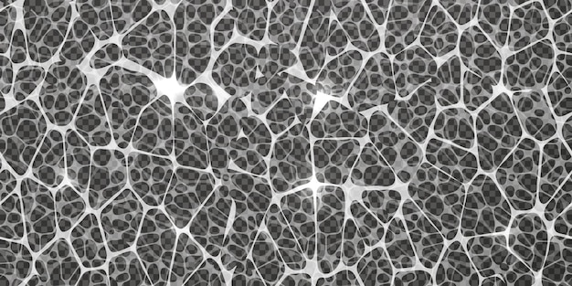 Top view of the liquid surface with caustic ripples as a seamless pattern