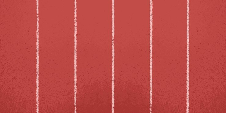 Vector top view of the red rubber surface of the running track