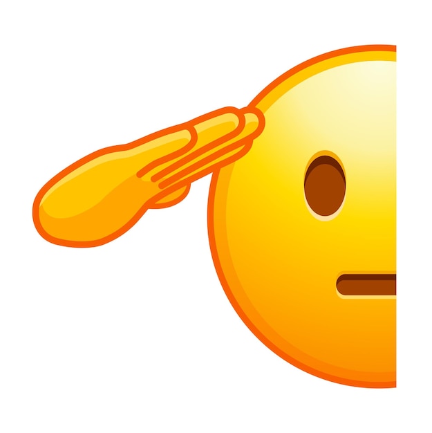 Vector topkwaliteit emoticon emoji met hand op gezicht geel gezicht emoji populair element