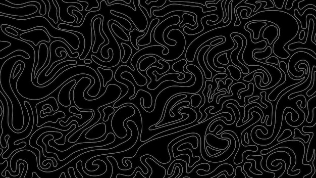 Vector topografische achtergrond contour lijnen achtergrond abstract golvende lijn achtergrond topografische