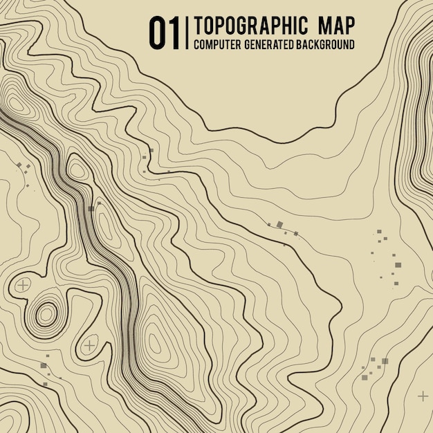 Topografische kaart achtergrond met ruimte voor kopiëren Lijn topografie kaart contour achtergrond geografische raster abstract vector illustratie Bergwandelpad over terrein