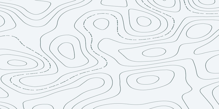 Vector topographic contour map background