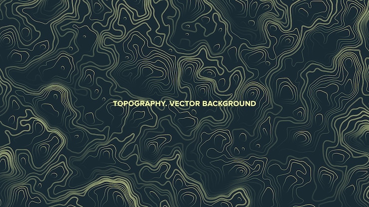 Vector topographic contour map relief abstract background