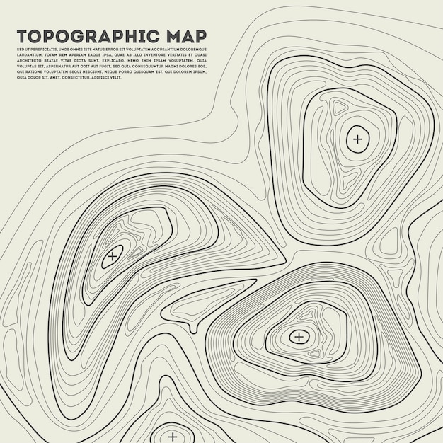Topographic contour in 