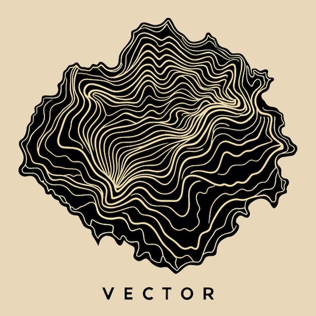 Premium Vector | Topographic line map patterns