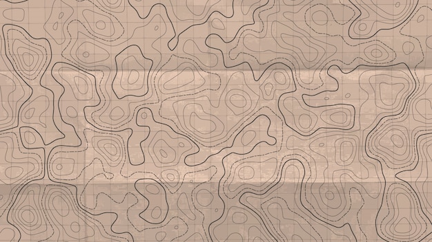 Mappa della linea topografica.