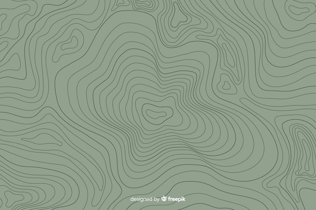 Vector topographic lines background