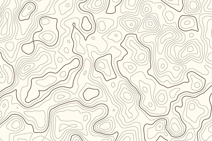 Vector topographic map background concept