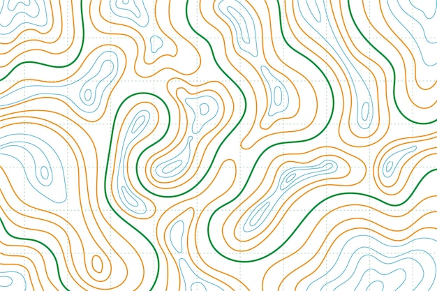 Vector topographic map background concept