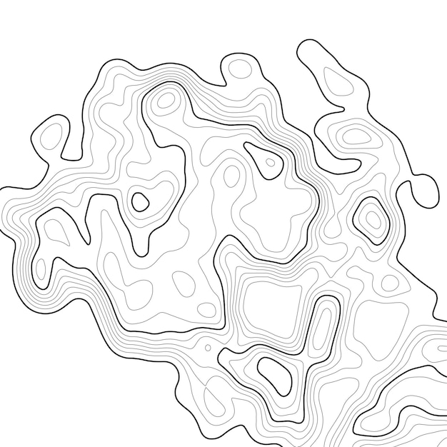 Sfondo della mappa topografica mappa a griglia contour vector illustration