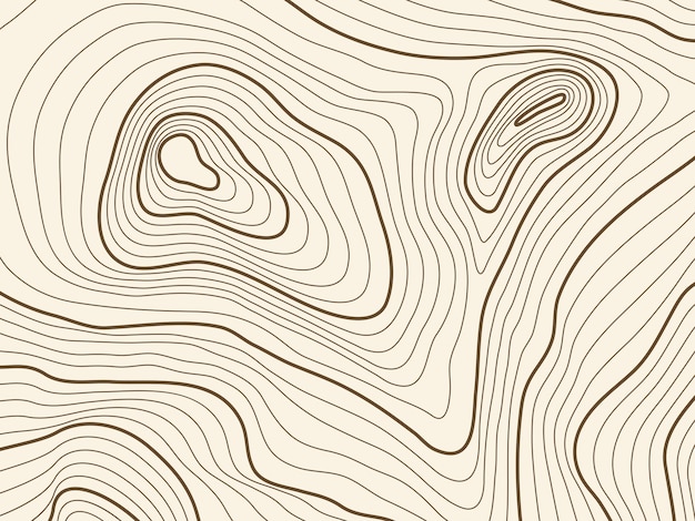 Mappa topografica sullo sfondo del terreno di montagna. struttura di contorno di mappatura vettoriale con elevazione