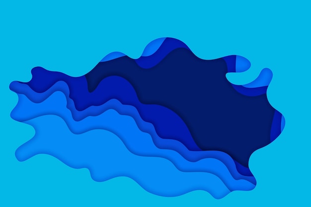 Vector topographic map concept or smooth origami layers