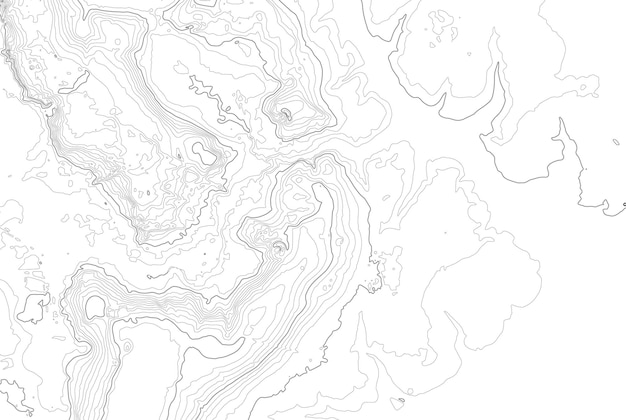 Mappa topografica di sfondo del contorno della mappa topografica con topog del mondo geografico vettoriale della mappa di contorno dell'elevazione