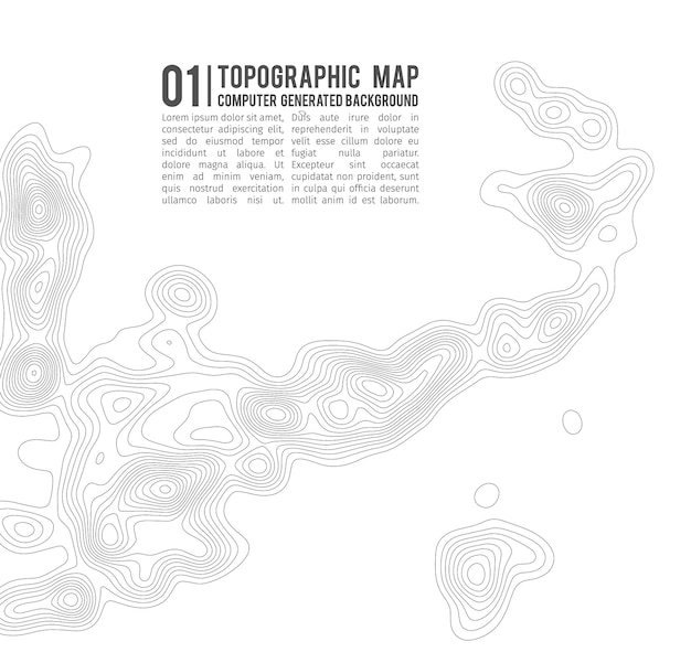Topographic map contour background Topo map with elevation Contour map vector Geographic World Topography map grid abstract vector illustration