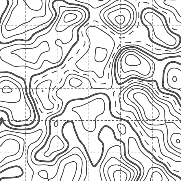 Topographic map lanscape elevation contour design pattern background