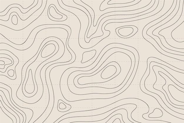 Topographic map wallpaper concept