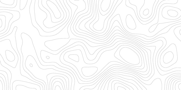 地形パターン ライン マップの背景、波線の背景、地理グリッド、ベクトル、イラスト