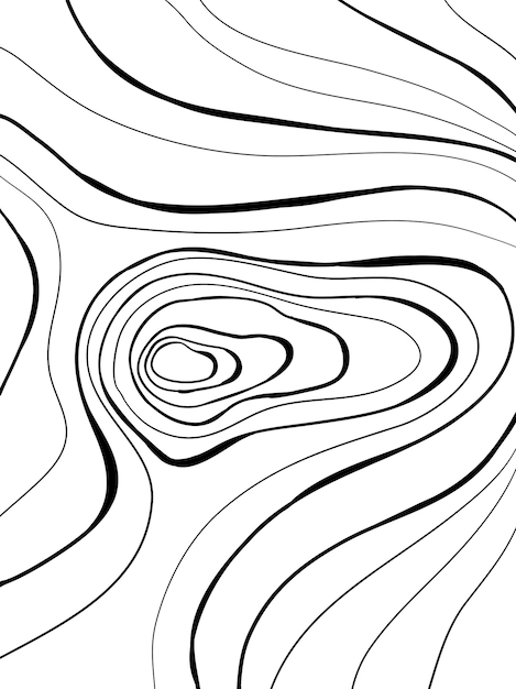 Vector topography wavy background