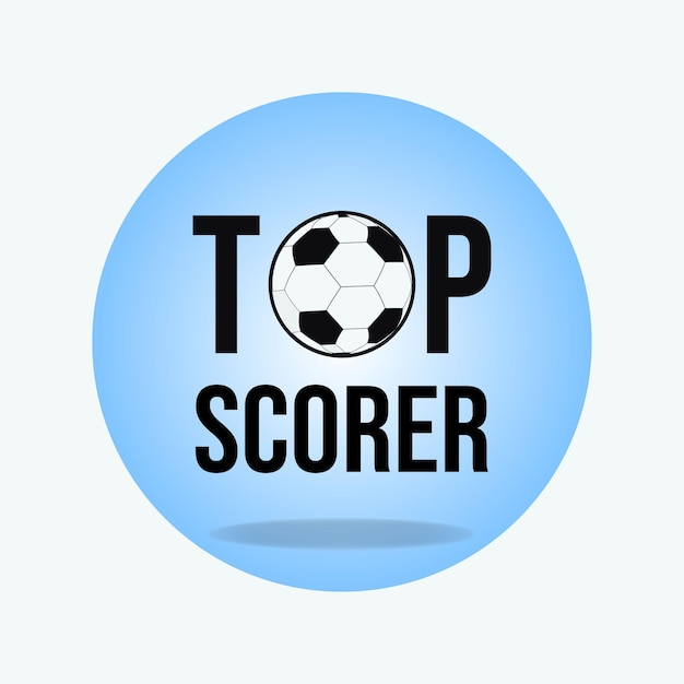 Topscorer ontwerp vectorillustratie