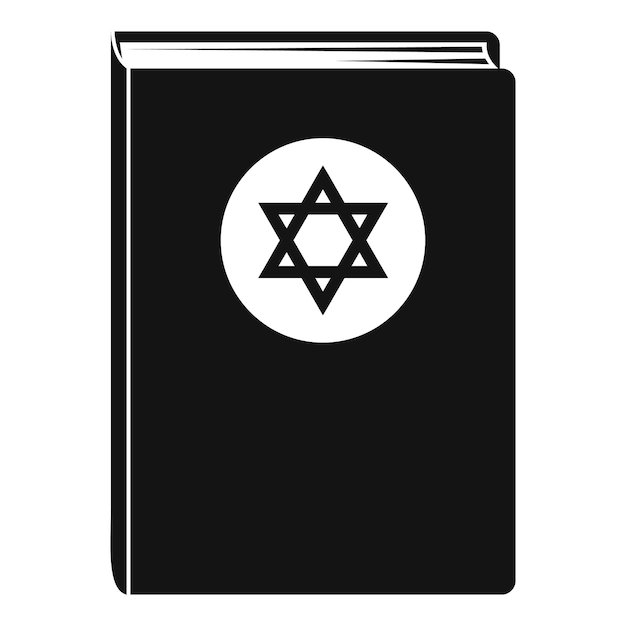 Torah boekpictogram Eenvoudige illustratie van Torah boek vector pictogram voor webdesign geïsoleerd op een witte achtergrond