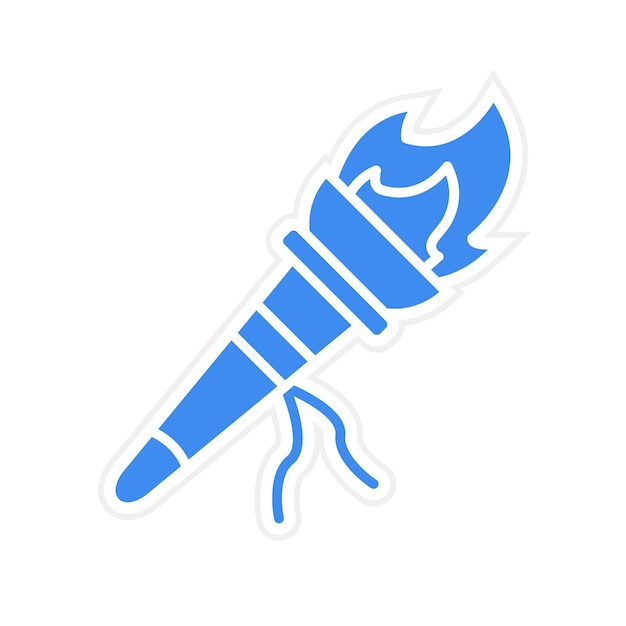 Torch icon vector afbeelding Kan worden gebruikt voor Prehistorische