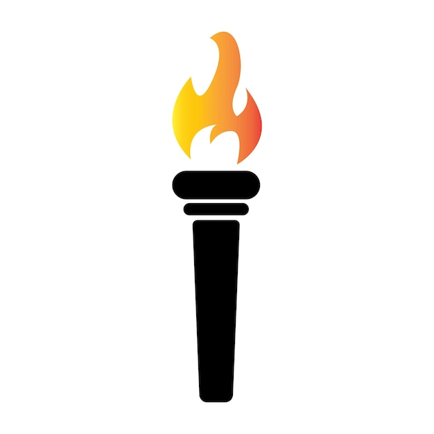 Torch icon vector