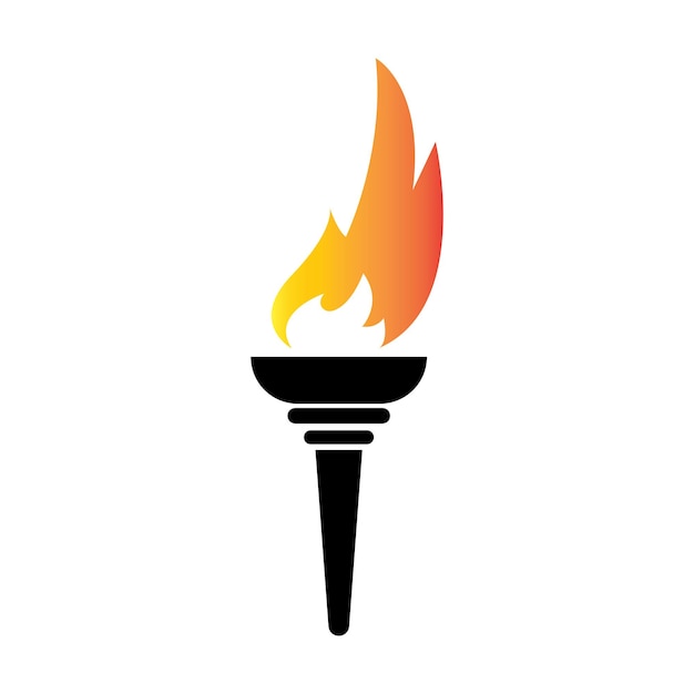 Torch icon vector