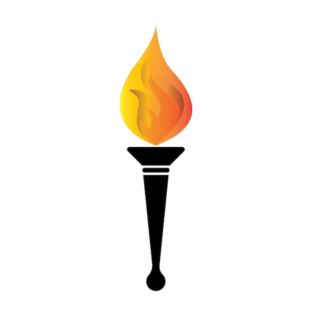 Torch icon vector