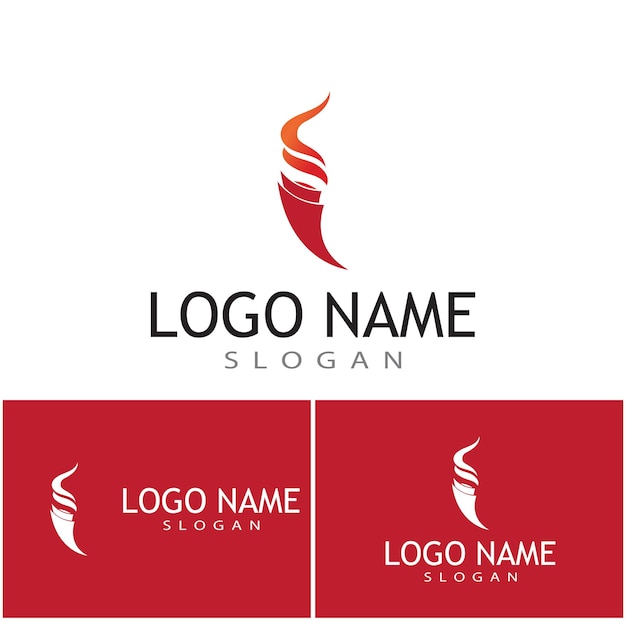 Torch  Logo Template vector symbol illustration design