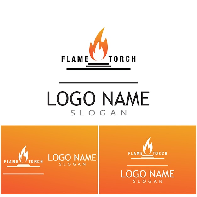 Torch Logo Template vector symbool illustratie ontwerp