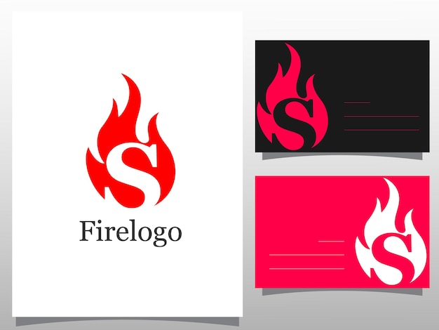 Шаблон логотипа факела s буква факел вектор логотипа необычная буква элементы шаблона векторного дизайна для вашего приложения или компании